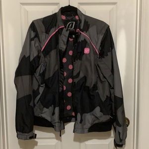 Fox racing Dakota jacket gray / pink sz lg